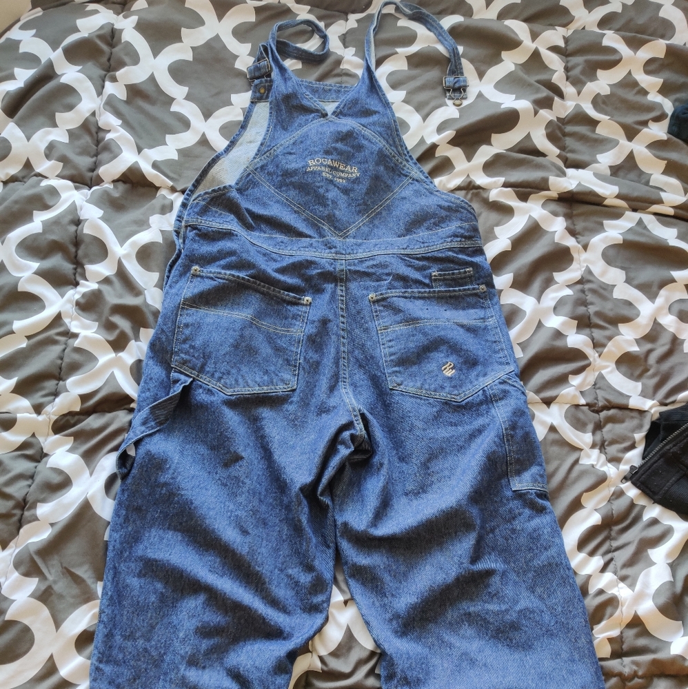 Rocawear overalls denim 90s 2000s